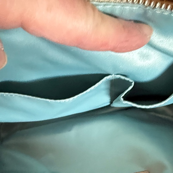 Coach Sky Blue and Cream Satchel - Picture 12 of 16